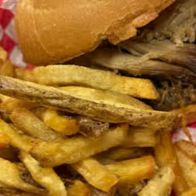 Pig on a Cow Burger.