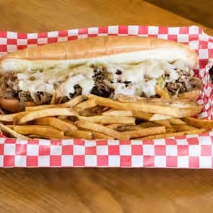 Dodge City Cheesesteak Sandwich.