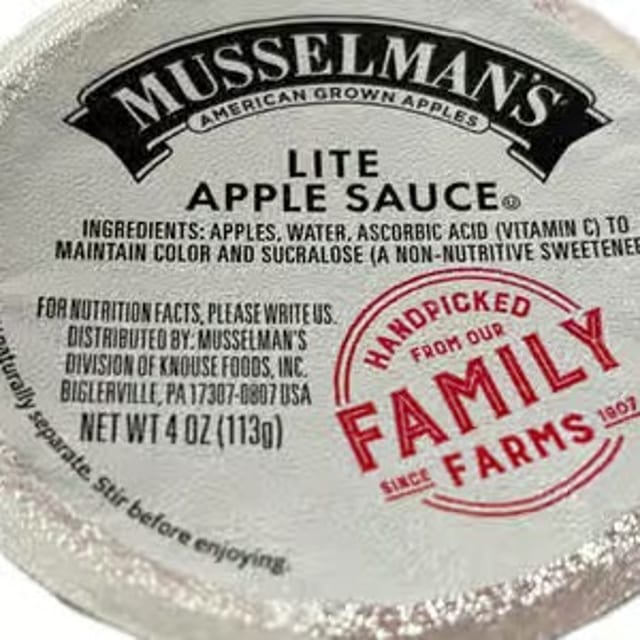 Side Apple Sauce.